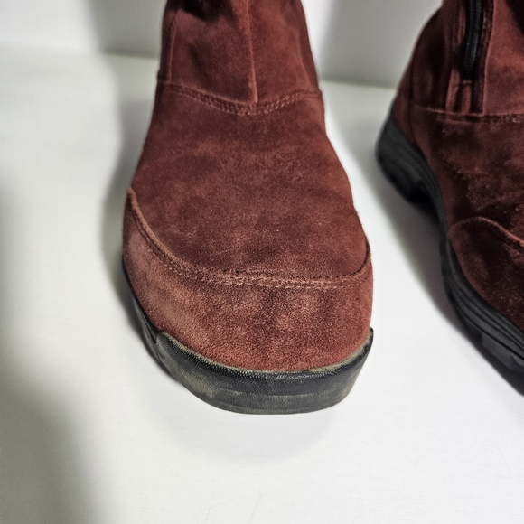 Sorel Burnt Orange Suede Side Zip Insulated Waterfall Winter Boots - Picture 6 of 9